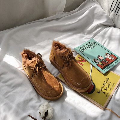 Női téli alkalmi cipő puha béléssel, fűzős három színben