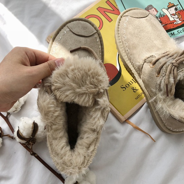 Női téli alkalmi cipő puha béléssel, fűzős három színben