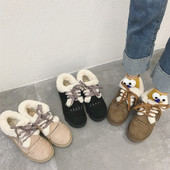 Női téli cipő pehely és fűzős többféle színben