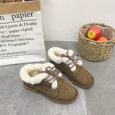 Női téli cipő pehely és fűzős többféle színben