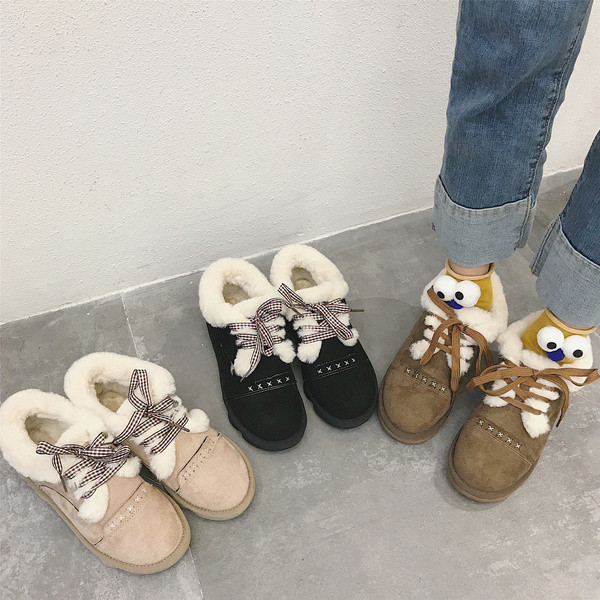 Női téli cipő pehely és fűzős többféle színben