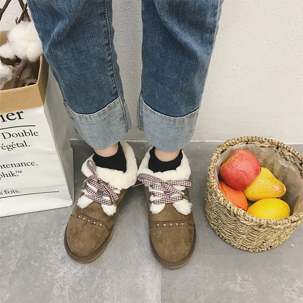 Női téli cipő pehely és fűzős többféle színben