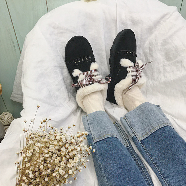 Női téli cipő pehely és fűzős többféle színben