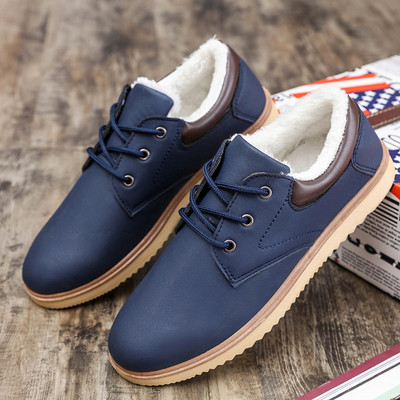 Ежедневни мъжки зимни обувки с плътна подплата 