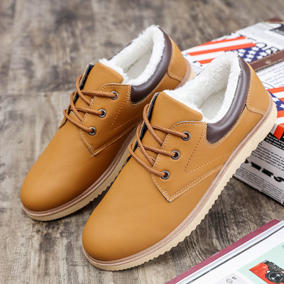 Ежедневни мъжки зимни обувки с плътна подплата 