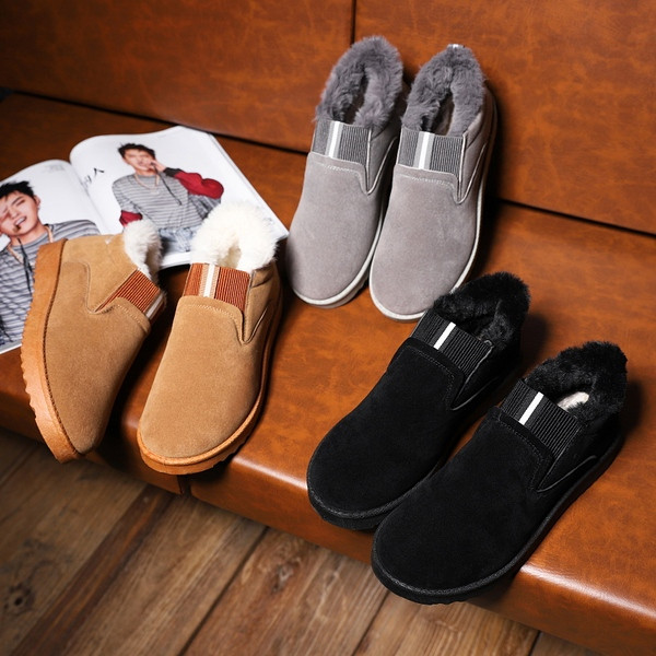 Alkalmi téli férfi cipő három színben