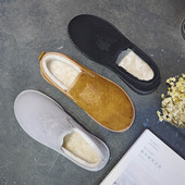 Μοντέρνα χειμωνιάτικα παπούτσια ανδρών σε τρία χρώματα με κεντήματα