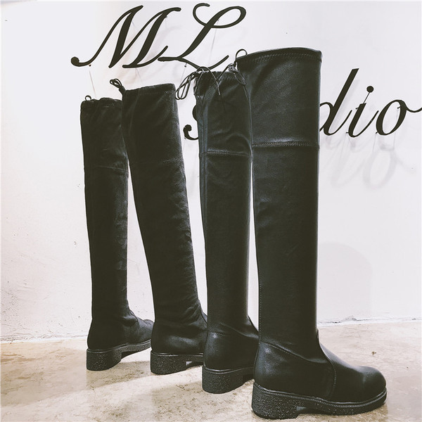 Stílusos női csizma fekete színben - két modell