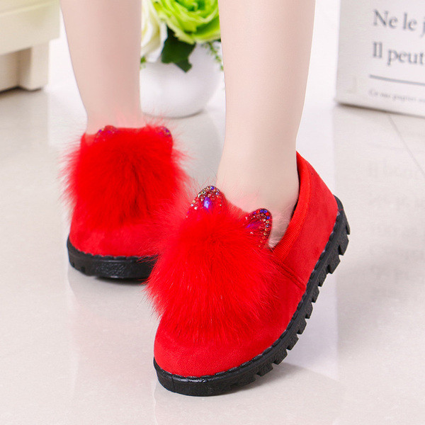 Gyermek téli cipő 3D elemmel, három színben