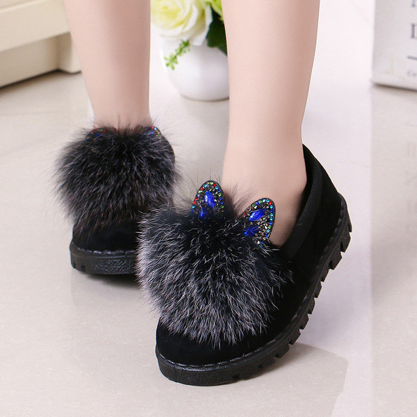 Gyermek téli cipő 3D elemmel, három színben