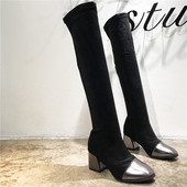 Stílusos női csizma öko velúrból