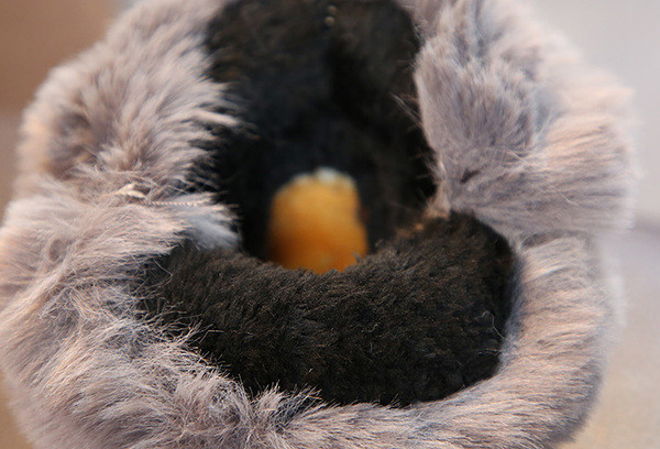 Gyerekcsizma lányoknak műbőr pehellyel, három színben