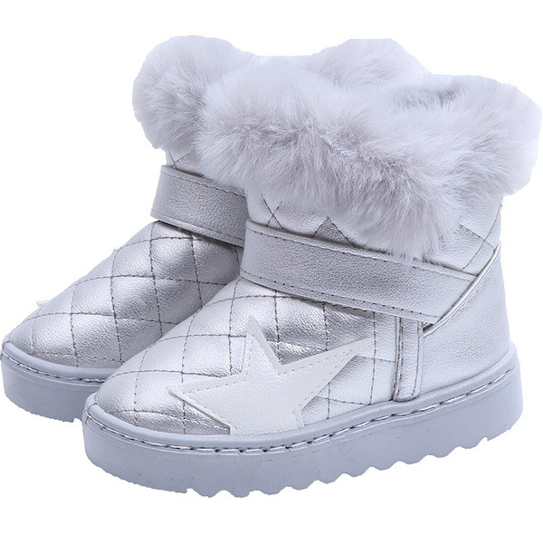 Gyerekcsizma lányoknak műbőr pehellyel, három színben