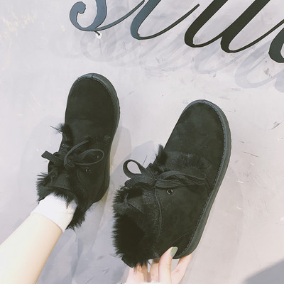 Γυναικείες χειμωνιάτικες μπότες με απαλή επένδυση και γραβάτες σε διάφορα χρώματα