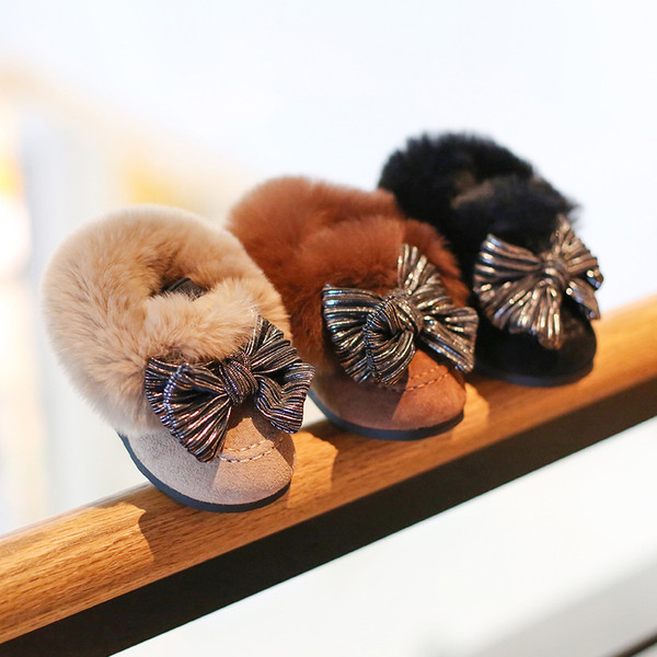 Három színű szalagos téli babacipő