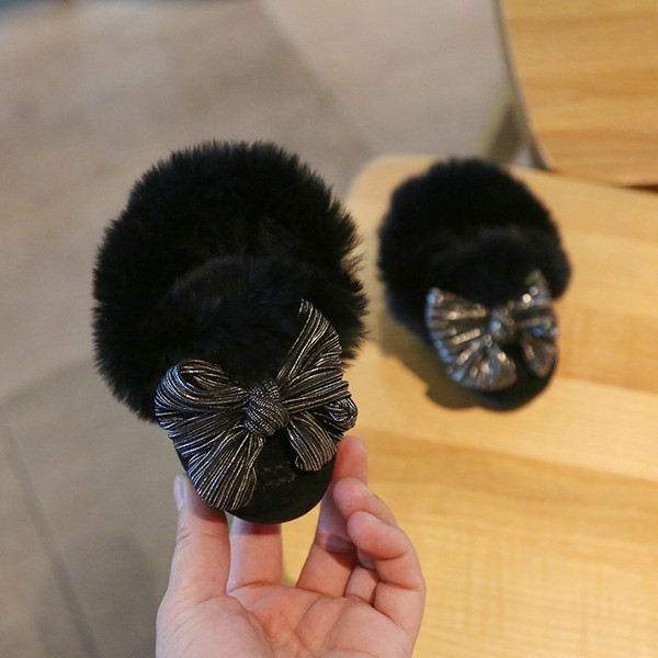 Három színű szalagos téli babacipő