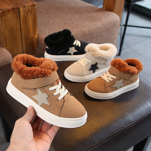 Adidași de iarnă pentru copii pentru băieți în trei culori