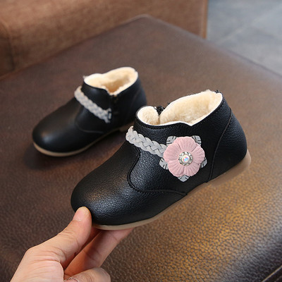 Öko bőrből készült téli gyerekcipő lányoknak három színben