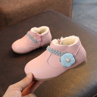 Öko bőrből készült téli gyerekcipő lányoknak három színben