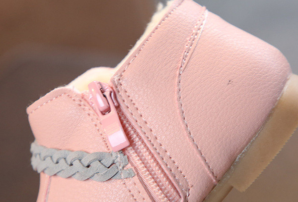 Öko bőrből készült téli gyerekcipő lányoknak három színben