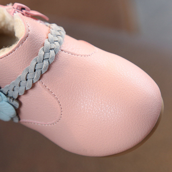Öko bőrből készült téli gyerekcipő lányoknak három színben