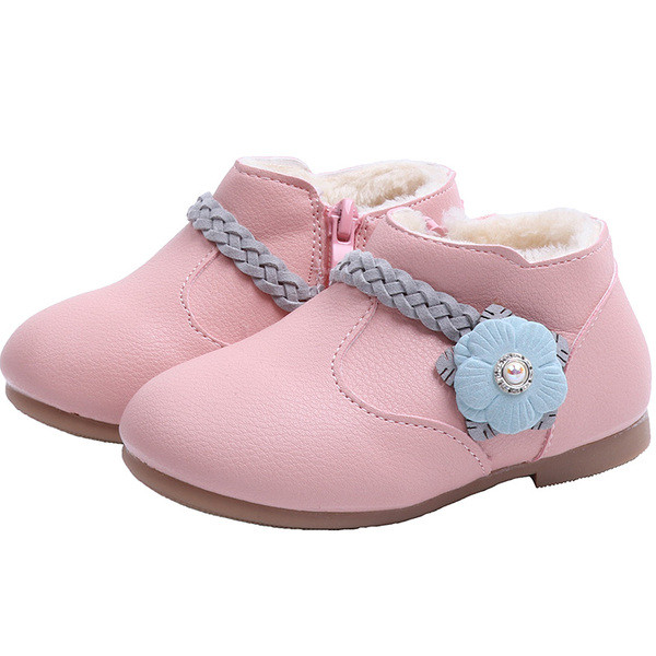 Öko bőrből készült téli gyerekcipő lányoknak három színben