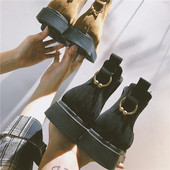 Cizme casual dama cu decor metalic in negru si maro