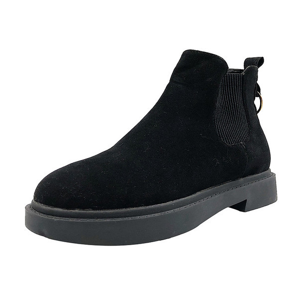 Cizme casual dama cu decor metalic in negru si maro