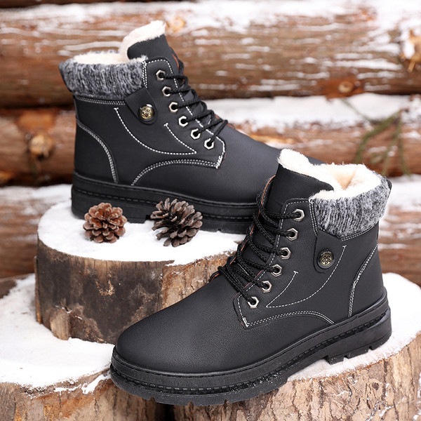 Κομψές ανδρικές μπότες σε τρία χρώματα από οικολογικό δέρμα