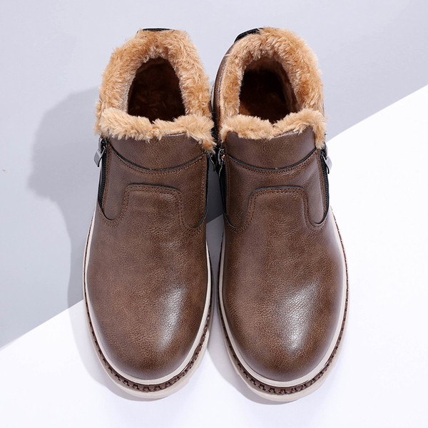 Pantofi de iarnă casual pentru bărbați, cu talpă aspră