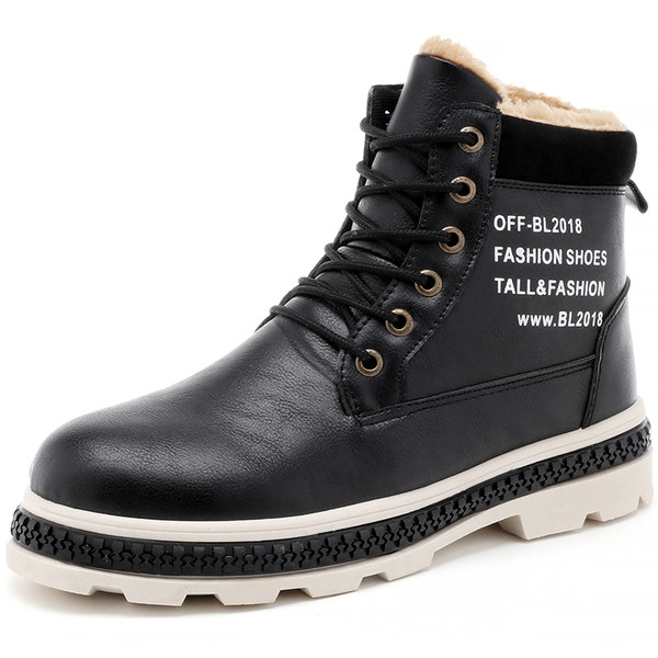 Stílusos férfi csizma három színben felirattal