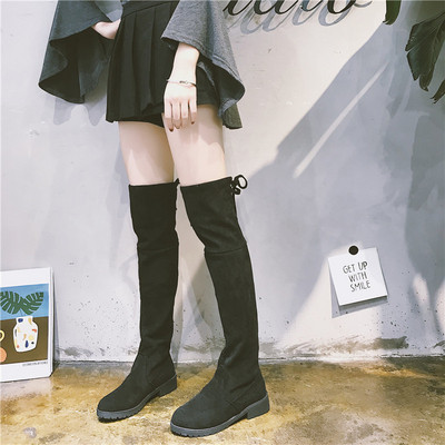 Alkalmi női csizma lapos talppal és fűzővel fekete és szürke színben