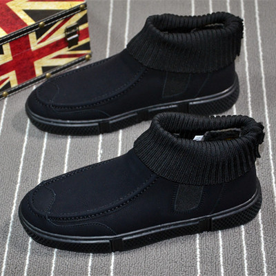 Casual ανδρικές μπότες σε μαύρο χρώμα