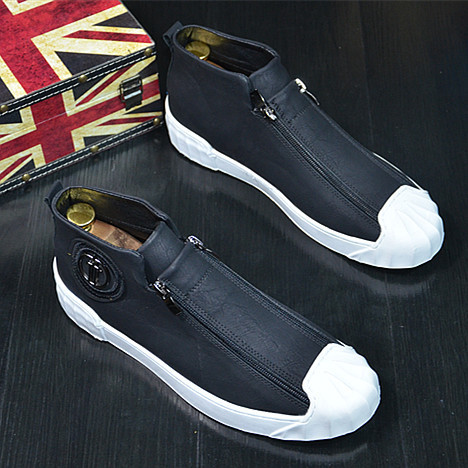 Alkalmi férfi téli cipő két színben cipzárral