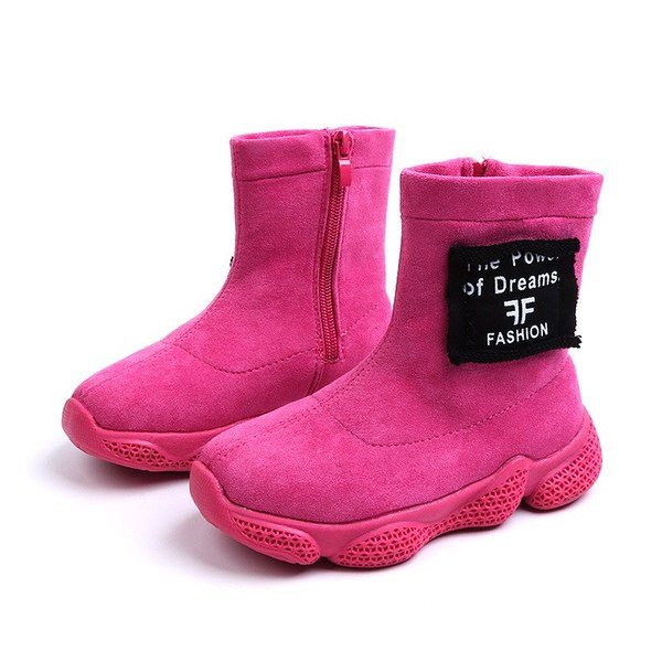 HIT Aktuális gyerekcsizma lányoknak öko velúrból és durva talpból több színben