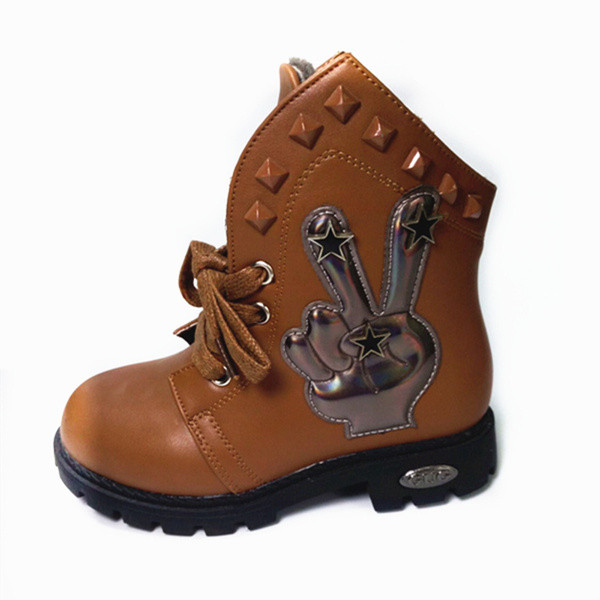 Model nou de cizme pentru copii cu captuseala moale potrivite pentru baieti si fete in doua culori