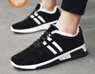 Μοντέρνα αθλητικά παπούτσια χειμωνιάτικων ανδρών σε δύο χρώματα με απαλή επένδυση