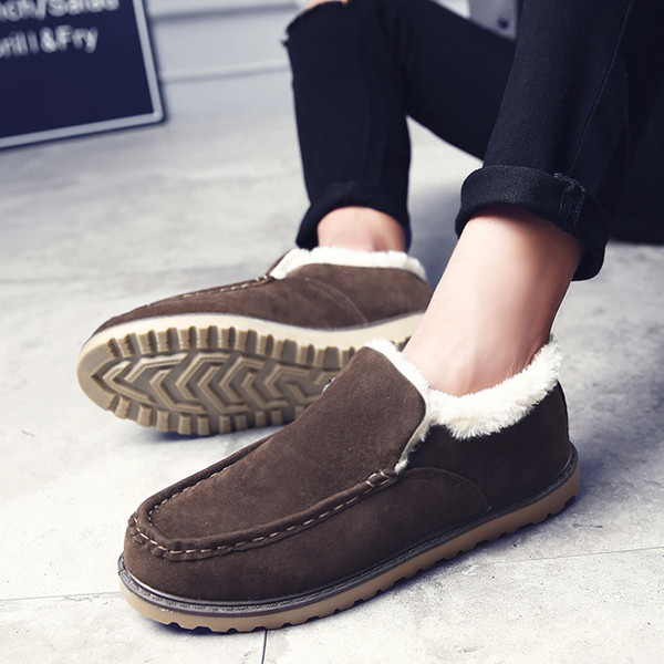 Alkalmi férfi téli cipő puha béléssel, több színben