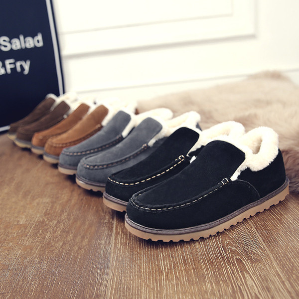 Alkalmi férfi téli cipő puha béléssel, több színben