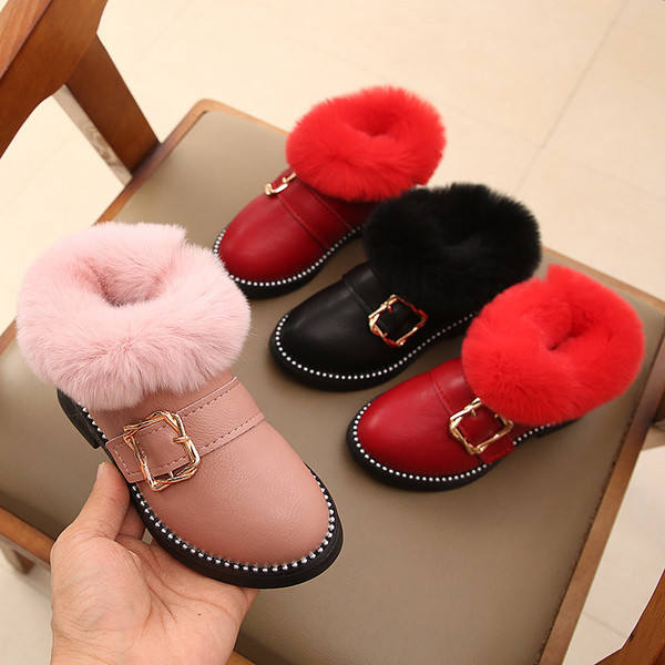 Ghete noi moderne pentru copii cu puf în trei culori