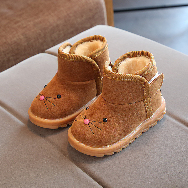 Modern téli gyerekcsizma lányoknak puha béléssel