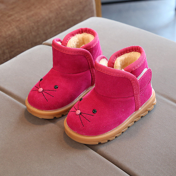 Modern téli gyerekcsizma lányoknak puha béléssel