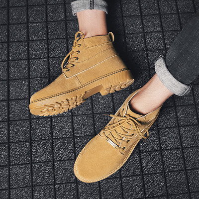 Stílusos férfi csizma öko velúrból három színben