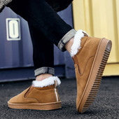 Alkalmi férfi téli cipő puha béléssel