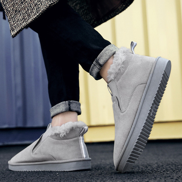 Alkalmi férfi téli cipő puha béléssel