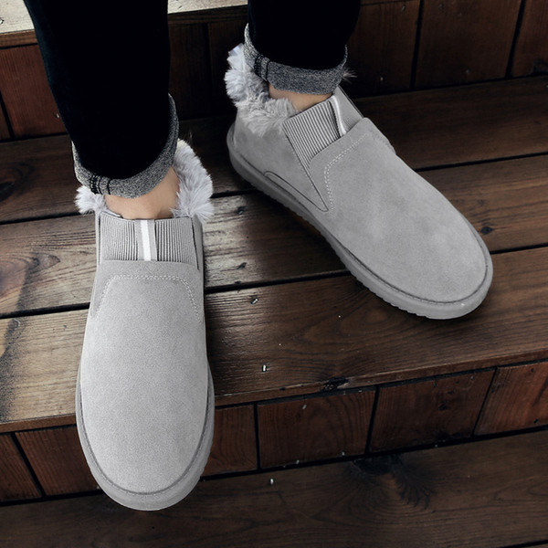 Alkalmi férfi téli cipő puha béléssel