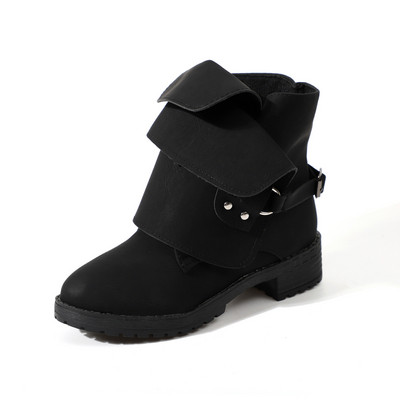 Öko bőrből készült modern női csizma négy színben