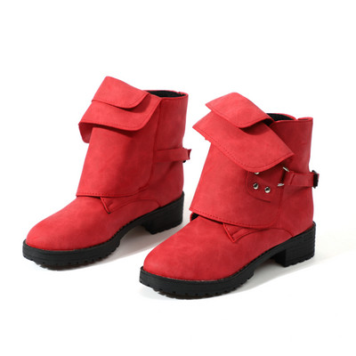 Öko bőrből készült modern női csizma négy színben