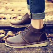 Tiszta férfi eco bőr csizma három színben