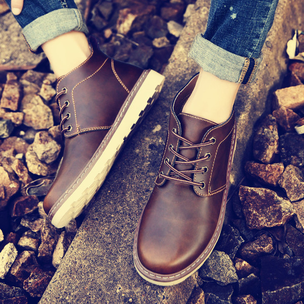 Tiszta férfi eco bőr csizma három színben